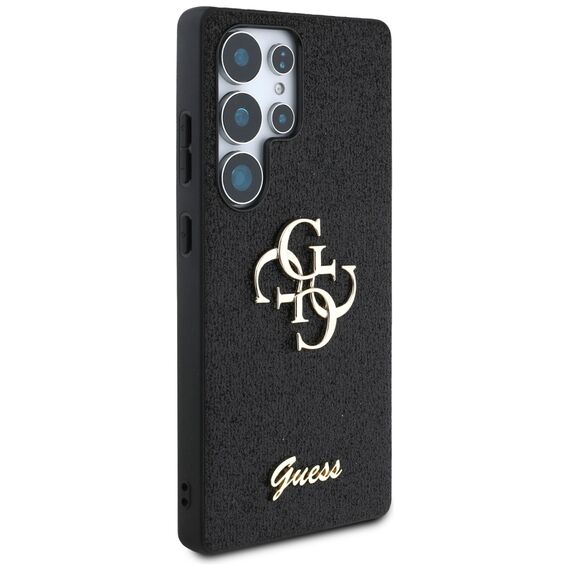 Guess Fixed Glitter Big 4G Metal Logo case for Samsung Galaxy S25 Ultra black | Techbox
