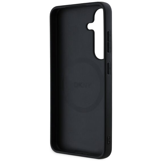 DKNY Leather Checkered Pattern MagSafe case for Samsung Galaxy S25 taupe - Samsung Cases - Cases - Techbox