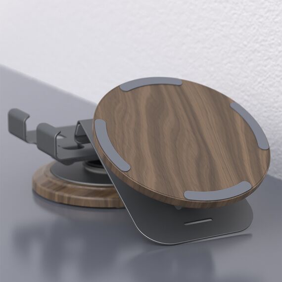 Dudao F17M 360° metal phone stand - gray