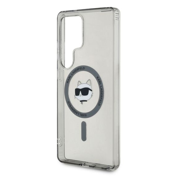 Karl Lagerfeld Button Choupette Head Printed Logo MagSafe Samsung Galaxy S25 Ultra case black | Techbox