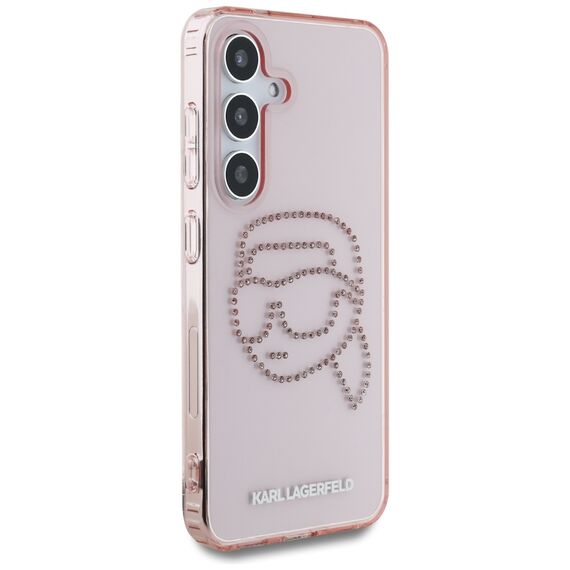 Karl Lagerfeld Rhinestones K. Head Logo Samsung Galaxy S25 Case Pink - Samsung Cases - Cases - Techbox