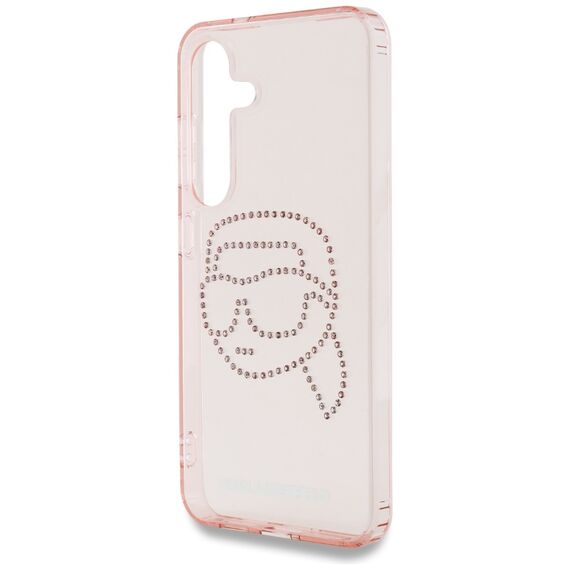 Karl Lagerfeld Rhinestones K. Head Logo Samsung Galaxy S25 Case Pink - Samsung Cases - Cases - Techbox