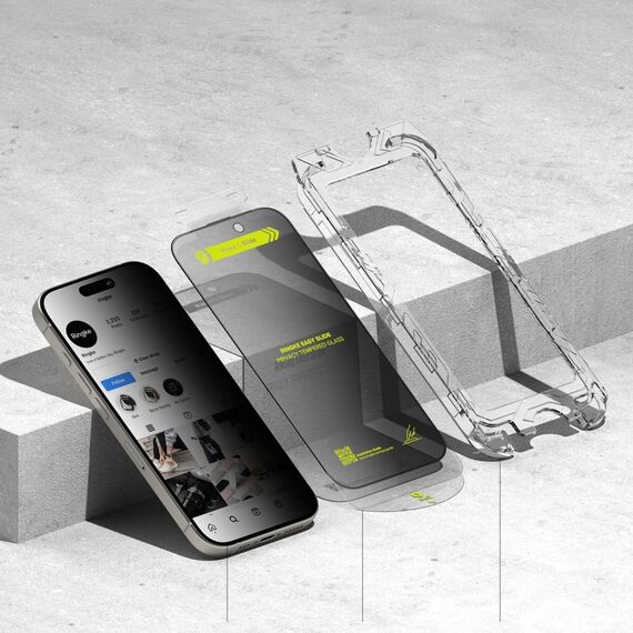 Ringke Easy Slide Privacy Glass 2-pack for iPhone 16 Pro