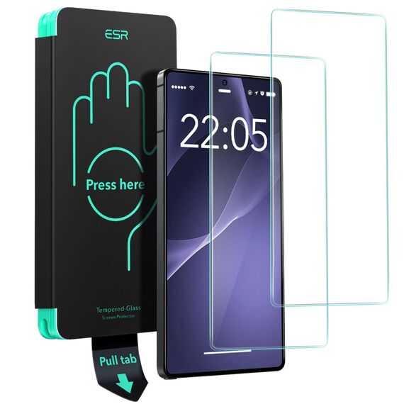 ESR Tempered Glass 2-pack for Samsung Galaxy S25 Ultra - transparent | Techbox