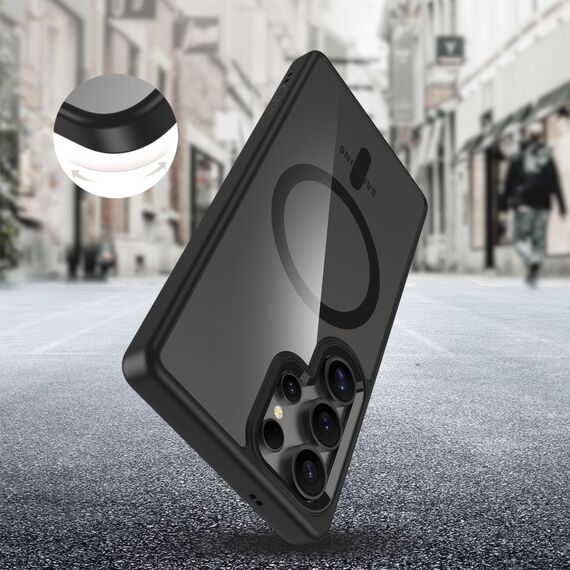 Tech-Protect MagMat MagSafe Case for Samsung Galaxy S25 Ultra - Clear Black - Samsung Cases - Cases - Techbox