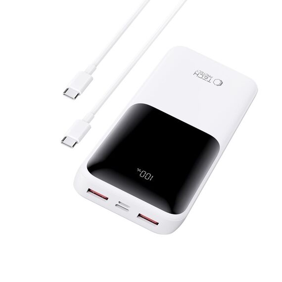 Powerbank Tech-Protect PB02 20000mAh 22.5W - white - Powerbanks - Smartphone Chargers - Techbox