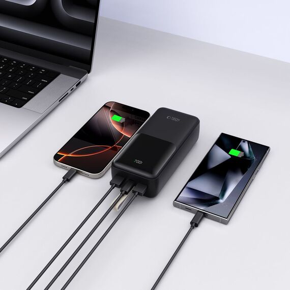 Powerbank Tech-Protect PB03 30000mAh 22.5W - black - Powerbanks - Smartphone Chargers - Techbox