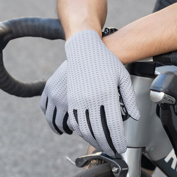 Rockbros Breathable Full Finger Cycling Gloves, Size: XL - Green | Techbox