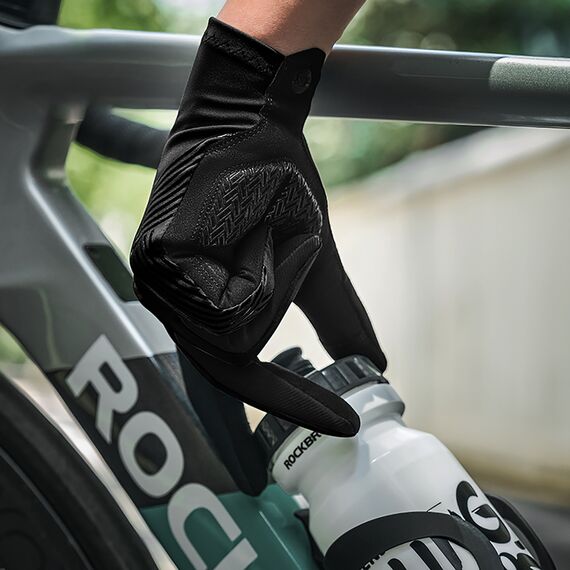 Rockbros cycling gloves spring/summer/autumn, full, size: XXL - black | Techbox