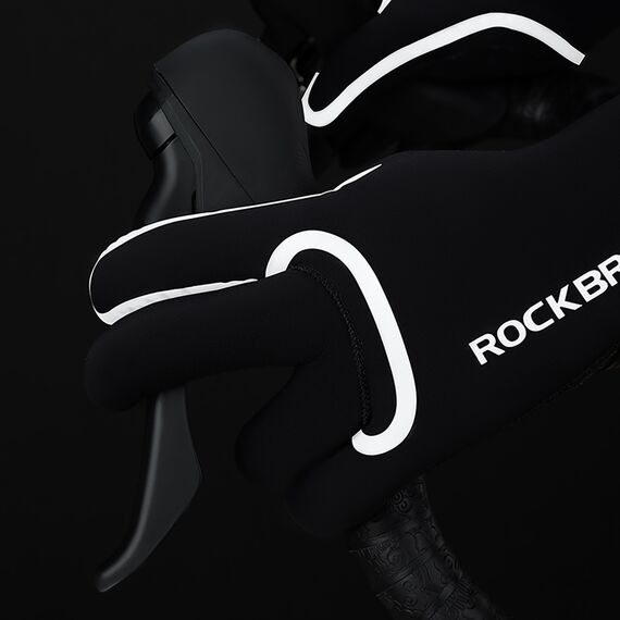 Rockbros Full Waterproof Cycling Gloves, Size: L/XL - Black - Bicycle - Sports & Fitness - Techbox
