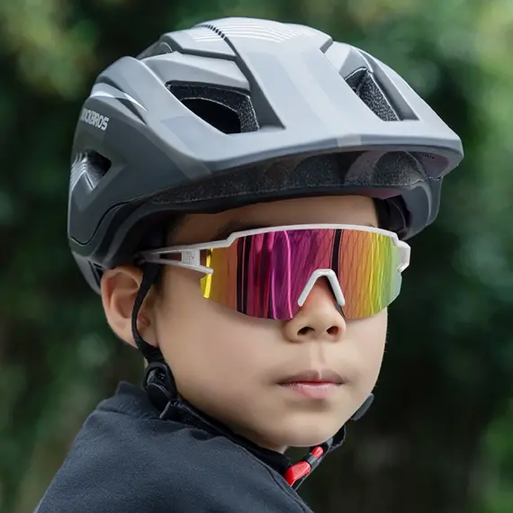 Rockbros Kids Cycling Glasses, Polarized, UV Protection, Children's - White - Bicycle - Sports & Fitness - Techbox