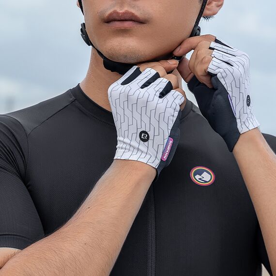 Rockbros MTB cycling gloves size: XL - white and black - Bicycle - Sports & Fitness - Techbox