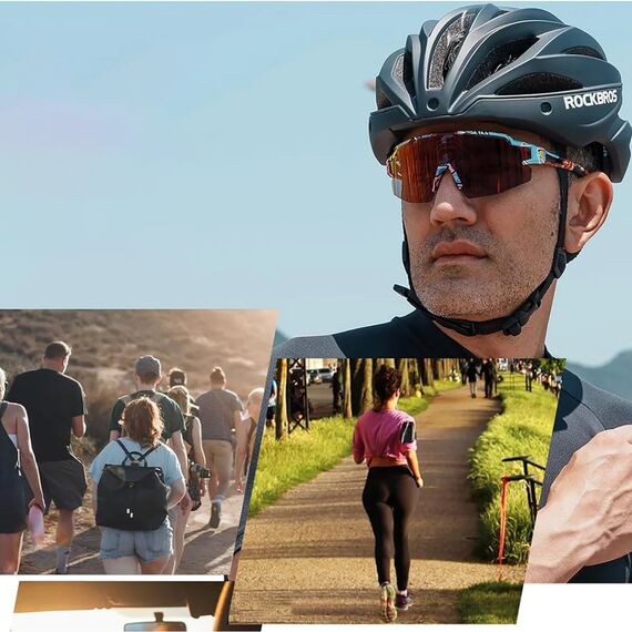Rockbros Photochromic Cycling Glasses with UV Protection and Corrective Insert - Multicolor | Techbox