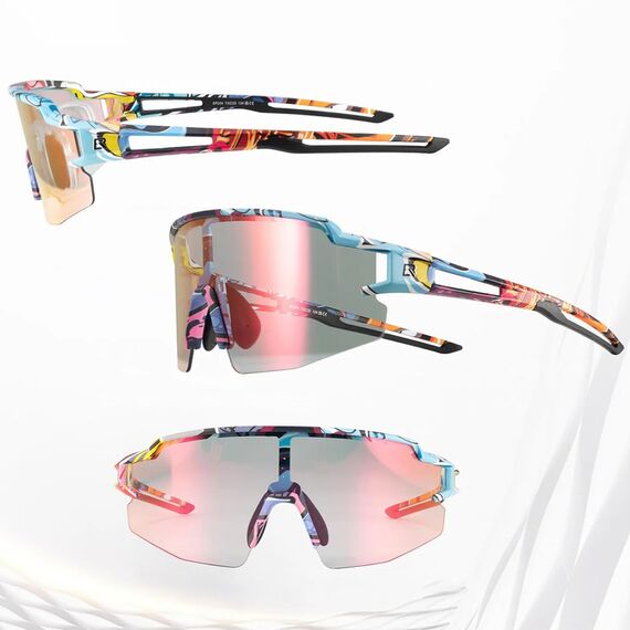 Rockbros Photochromic Cycling Glasses with UV Protection and Corrective Insert - Multicolor | Techbox