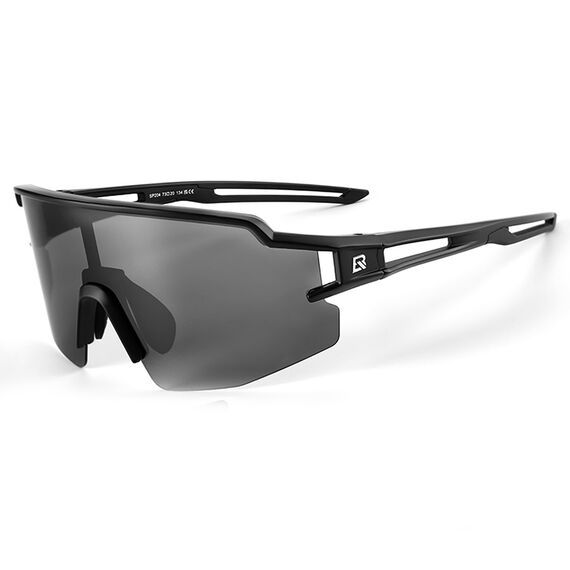 Rockbros Polarized Cycling Glasses with UV Protection and Corrective Insert 14120008006 Gray Lenses - Black - Bicycle - Sports & Fitness - Techbox