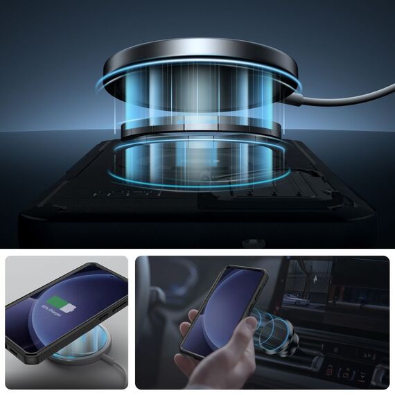 Tech-Protect Kevlar MagSafe+ Case for Samsung Galaxy S25 Plus - Black - Samsung Cases - Cases - Techbox