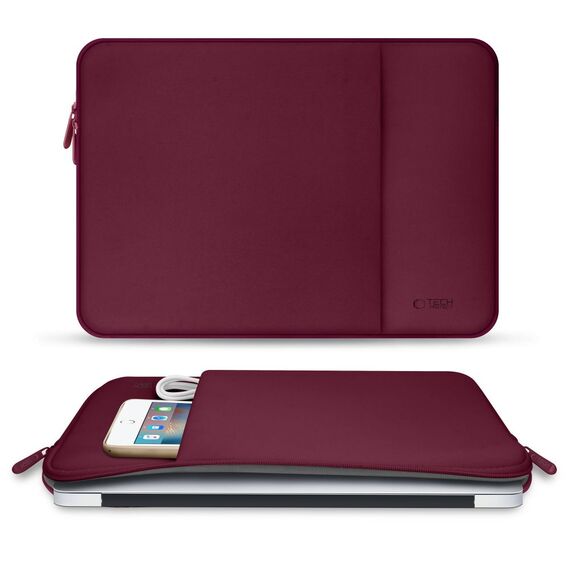 Tech-Protect Neoprene Laptop Case 13" - Burgundy | Techbox