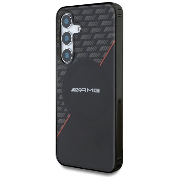 AMG Double Layer Rhombs MagSafe Case for Samsung Galaxy S25+ - Black/Red - Samsung Cases - Cases - Techbox