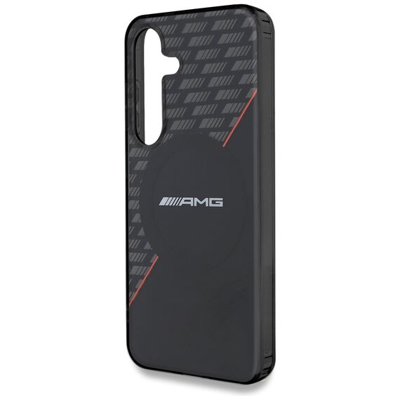 AMG Double Layer Rhombs MagSafe Case for Samsung Galaxy S25+ - Black/Red - Samsung Cases - Cases - Techbox
