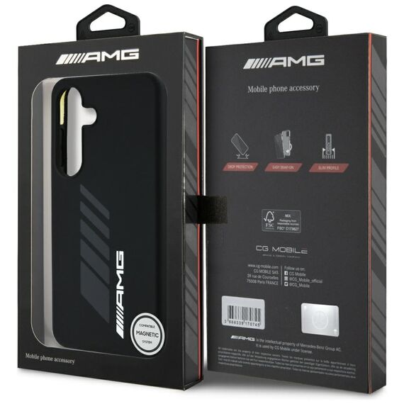 AMG Oversize Rhombs MagSafe Case for Samsung Galaxy S25 - Black - Samsung Cases - Cases - Techbox
