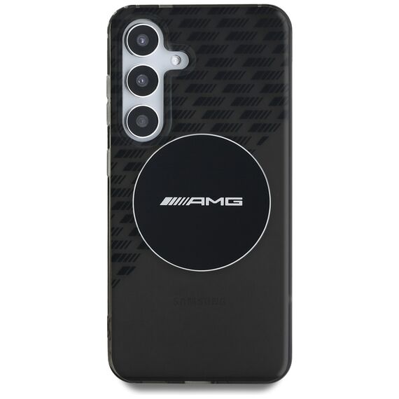 AMG Transparent Rhombs MagSafe Case for Samsung Galaxy S25 - Black | Techbox