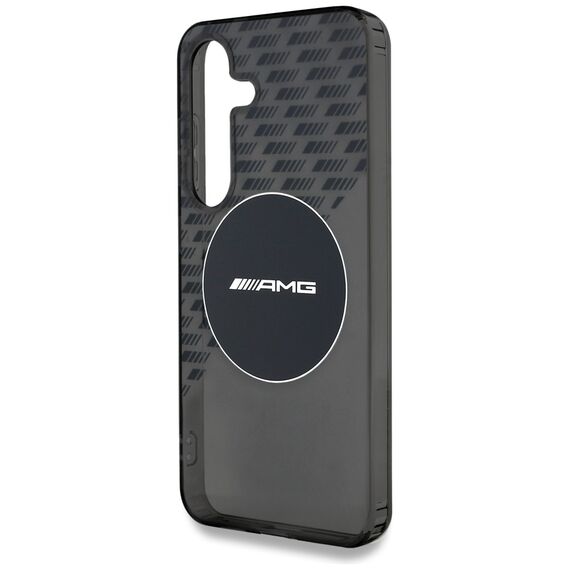 AMG Transparent Rhombs MagSafe Case for Samsung Galaxy S25 - Black | Techbox