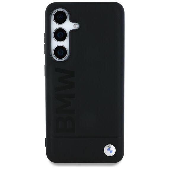 BMW Leather Big Wordmark Case for Samsung Galaxy S25 - Black | Techbox