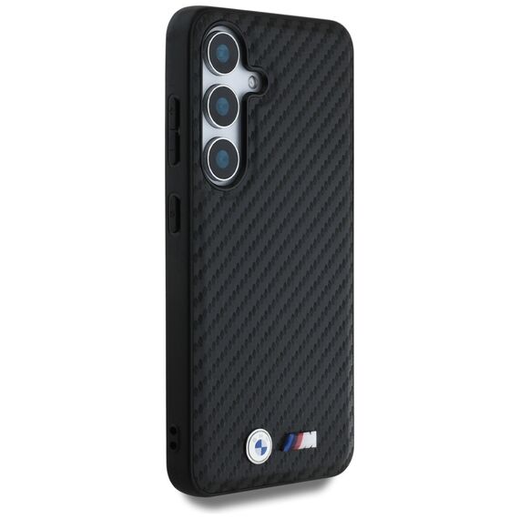 BMW Leather Carbon MagSafe Case for Samsung Galaxy S25 - Black | Techbox