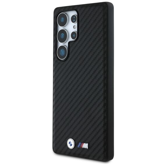 BMW Leather Carbon MagSafe Case for Samsung Galaxy S25 Ultra - Black | Techbox