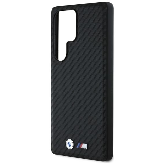 BMW Leather Carbon MagSafe Case for Samsung Galaxy S25 Ultra - Black | Techbox