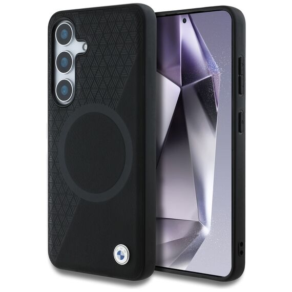 BMW Leather Half Textured MagSafe Case for Samsung Galaxy S25 - Black | Techbox