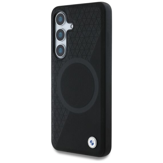 BMW Leather Half Textured MagSafe Case for Samsung Galaxy S25 - Black | Techbox
