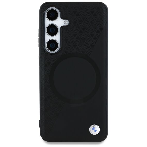 BMW Leather Half Textured MagSafe Case for Samsung Galaxy S25 - Black | Techbox