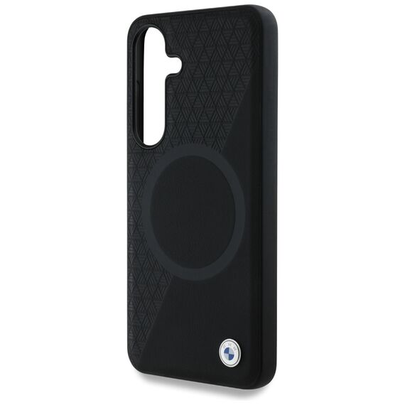 BMW Leather Half Textured MagSafe Case for Samsung Galaxy S25 - Black | Techbox