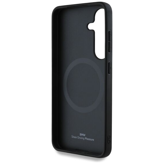 BMW Leather Half Textured MagSafe Case for Samsung Galaxy S25 - Black | Techbox