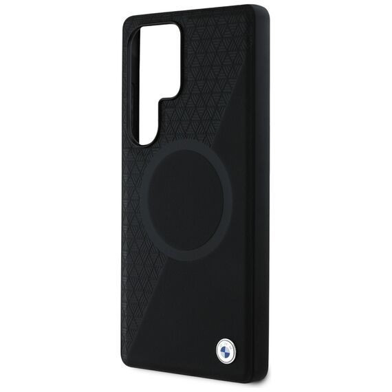 BMW Leather Half Textured MagSafe Case for Samsung Galaxy S25 Ultra - Black | Techbox