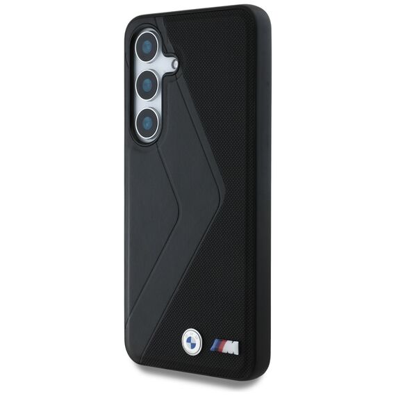 BMW Leather Oversized Stripes MagSafe case for Samsung Galaxy S25 - black | Techbox