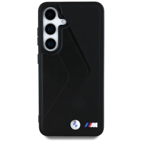 BMW Leather Oversized Stripes MagSafe case for Samsung Galaxy S25 - black | Techbox