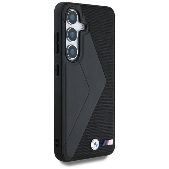 BMW Leather Oversized Stripes MagSafe case for Samsung Galaxy S25 - black | Techbox