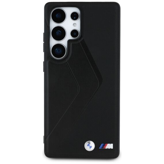 BMW Leather Oversized Stripes MagSafe case for Samsung Galaxy S25 Ultra - black - Samsung Cases - Cases - Techbox