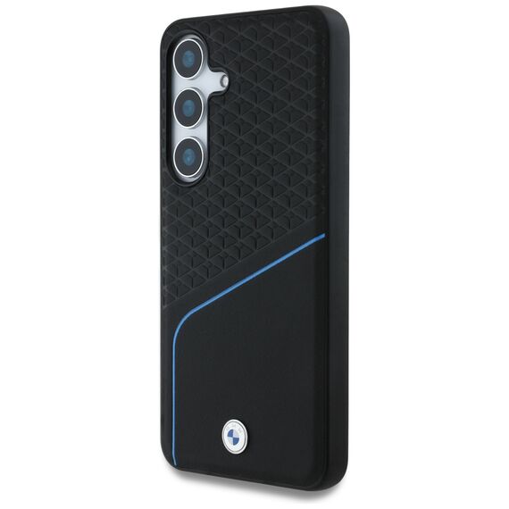 BMW Leather Textured and Smooth MagSafe Case for Samsung Galaxy S25 - Black | Techbox