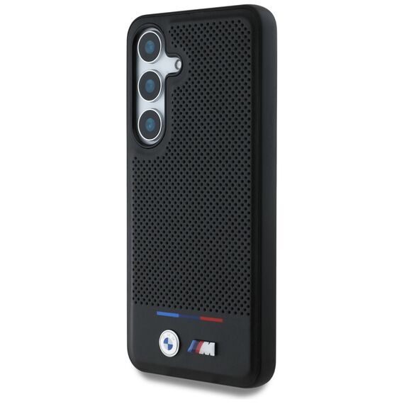 BMW Leather Tricolor Stripe MagSafe Case for Samsung Galaxy S25 - Black - Samsung Cases - Cases - Techbox