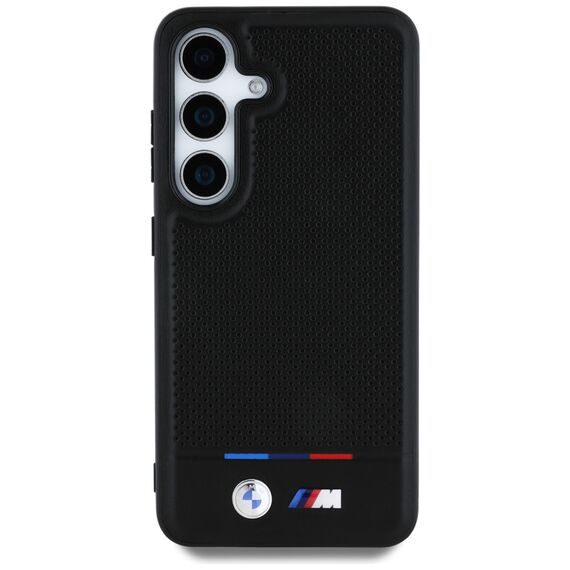 BMW Leather Tricolor Stripe MagSafe Case for Samsung Galaxy S25 - Black - Samsung Cases - Cases - Techbox