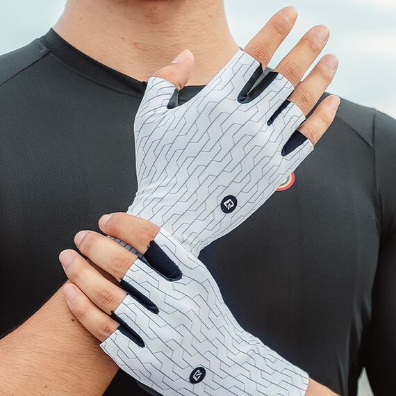 Rockbros Road Cycling Gloves Size: S - Black and White - Bicycle - Sports & Fitness - Techbox