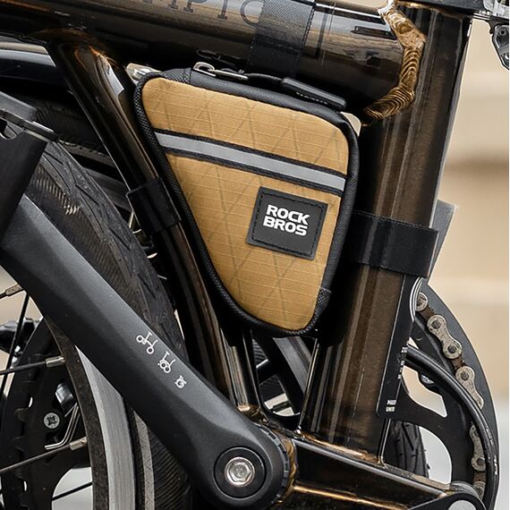 Rockbros Triangle Bike Frame Bag 0.25L - Brown | Techbox