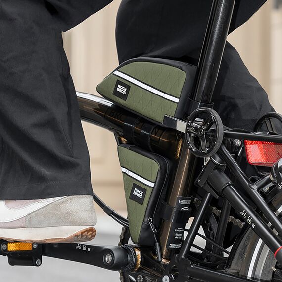 Rockbros Triangle Bike Frame Bag 0.3l - Black - Smartphone Holders - Smartphones - Techbox