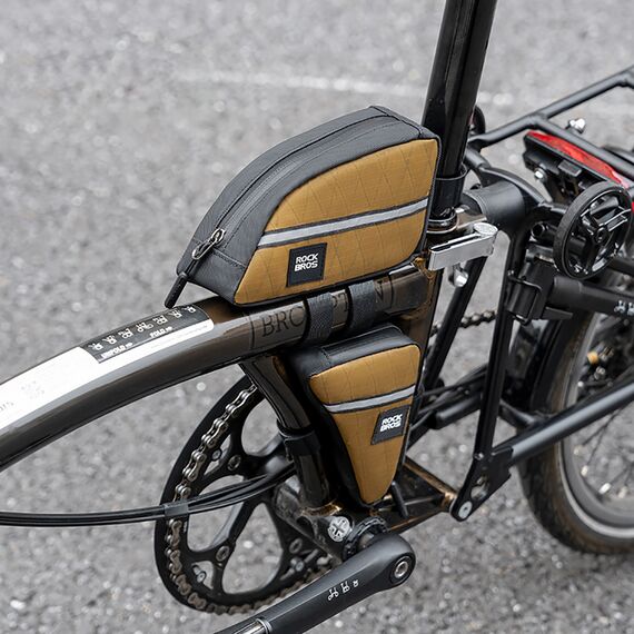 Rockbros Triangle Bike Frame Bag 0.3l - Brown | Techbox