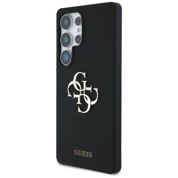 Guess Silicone Big 4G Logo Bottom Script case for Samsung Galaxy S25 Ultra - black - Samsung Cases - Cases - Techbox