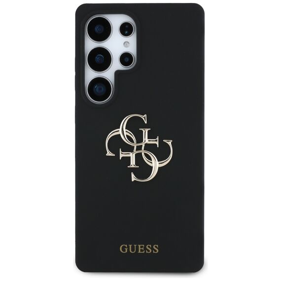 Guess Silicone Big 4G Logo Bottom Script case for Samsung Galaxy S25 Ultra - black - Samsung Cases - Cases - Techbox