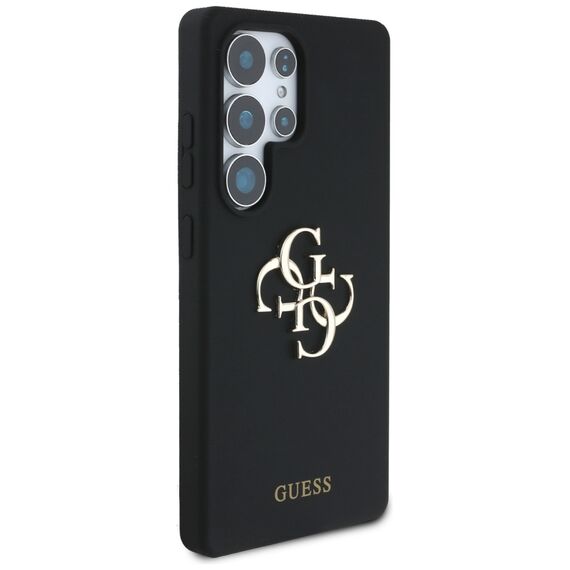 Guess Silicone Big 4G Logo Bottom Script case for Samsung Galaxy S25 Ultra - black - Samsung Cases - Cases - Techbox